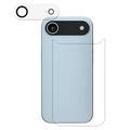 iPhone Air 2-in-1 Set Protecteur de dos en verre trempé et objectif de l'appareil photo - Clair