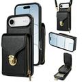 Coque tout-en-un iPhone Air avec portefeuille et dragonne