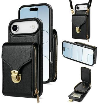 Coque tout-en-un iPhone Air avec portefeuille et dragonne