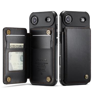 Étui Caseme C22 iPhone Air avec portefeuille de cartes protégé par RFID - Noir