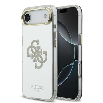 Coque hybride iPhone Air Guess Mirror 4G Glitter Logo - Compatible MagSafe - Ore