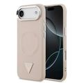 Coque iPhone Air Guess Triangle Logo - Compatible MagSafe - Rose