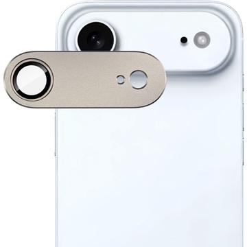 Protecteur d\'objectif d\'appareil photo iPhone Air Imak à couverture complète en métal et verre trempé - Or clair