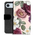 Étui Portefeuille Premium iPhone Air - Fleurs Romantiques