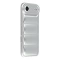 Coque iPhone Air en TPU Antichoc Puffer Jacket - Argente