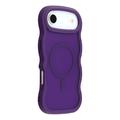 Coque hybride magnétique iPhone Air bord d'onde - Violete