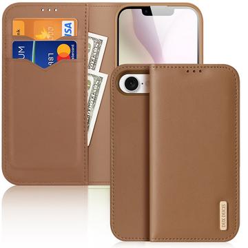 Etui Portefeuille iPhone 16e en Cuir Dux Ducis Hivo