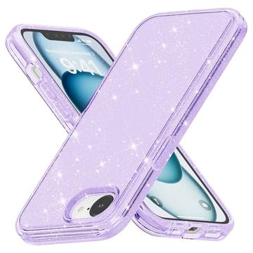 Coque Hybride iPhone SE (2025) - Série Stylish Glitter - Compatible avec MagSafe