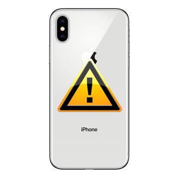 Réparation Cache Batterie pour iPhone X - cadre inclus - Argenté