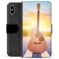 Étui Portefeuille Premium iPhone X / iPhone XS - Guitare