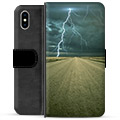 Étui Portefeuille Premium iPhone X / iPhone XS - Orage