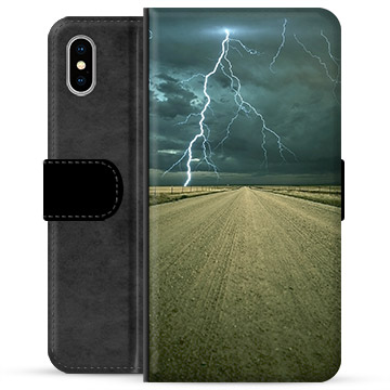 Étui Portefeuille Premium iPhone X / iPhone XS - Orage