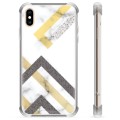 Coque Hybride iPhone XS Max - Marbre Abstrait