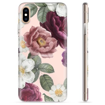 Coque iPhone XS Max en TPU - Fleurs Romantiques