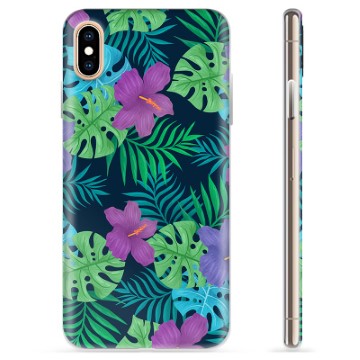 Coque iPhone XS Max en TPU - Fleurs Tropicales