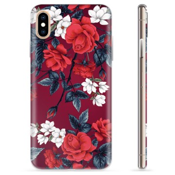 Coque iPhone XS Max en TPU - Fleurs Vintage