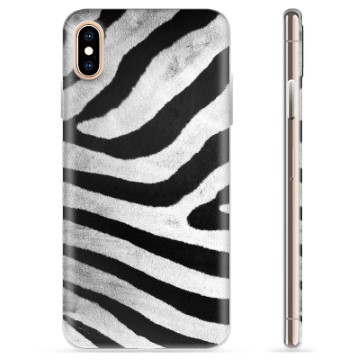 Coque iPhone XS Max en TPU - Zèbre