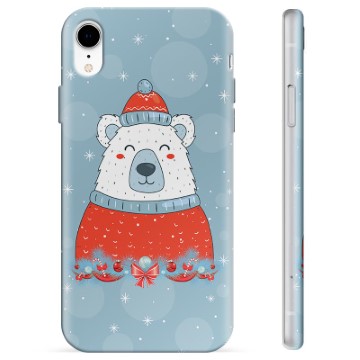 Coque iPhone XR en TPU - Ours de Noël