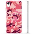 Coque iPhone XR en TPU - Camouflage Rose