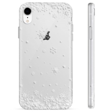 Coque iPhone XR en TPU - Flocons de Neige