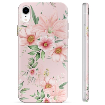 Coque iPhone XR en TPU - Fleurs à L\'aquarelle