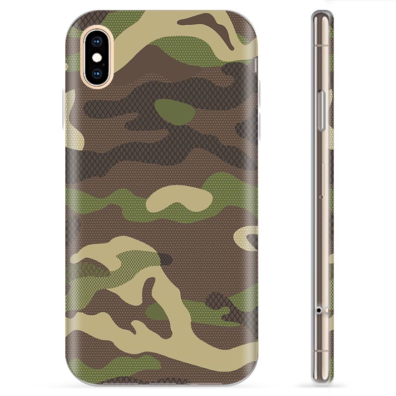 Coque iPhone XS Max en TPU Camouflage