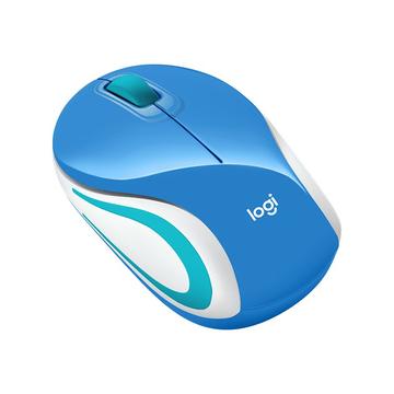 Souris Sans Fil Ultra Portable Logitech M187 - Bleu / Blanc