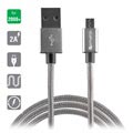 Câble MicroUSB 4smarts RapidCord - 2m - Gris
