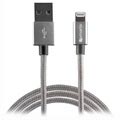 Câble Lightning 4smarts RapidCord pour iPhone, iPad, iPod - 2m - Gris