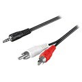 Câble Adaptateur Audio 3.5mm / 2 x RCA Goobay - 3m