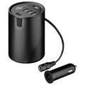 Chargeur Voiture et Porte-Gobelet Goobay - 5 Ports - Noir