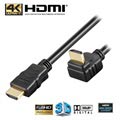 Câble HDMI Haute Vitesse avec Ethernet Goobay à Angle Droit 270°