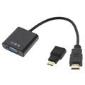 Câble Adaptateur HDMI, Mini HDMI / VGA