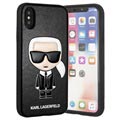 Coque Karl Lagerfeld Ikonik pour iPhone X / iPhone XS - Noire