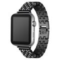 Bracelet en Acier inoxydable pour Apple Watch Series 1, Apple Watch Series 2, Apple Watch Series 3 - 38mm - Noir