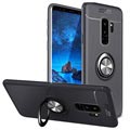 Coque Magnétique Samsung Galaxy S9+ avec Support Bague - Noire