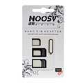 Adaptateur Carte Nano Micro SIM Noosy 4-en-1 - Noir
