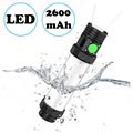 Batterie Externe / Lampe LED Étanche 3-en-1 IP68 Outxe - 2600mAh