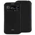 Etui Puro View pour Samsung Galaxy S4 i9500, i9502, i9505 - Noir