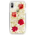 Coque Hybride iPhone X / iPhone XS SwitchEasy Flash - Fleuri
