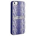 Coque Hard Cover Puro Just Cavalli Python pour iPhone 5 / 5S / SE - Bleue