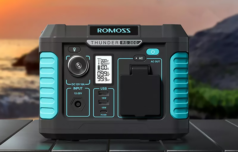 Centrale électrique portable Romoss RS300 Thunder Series 300W, 231Wh